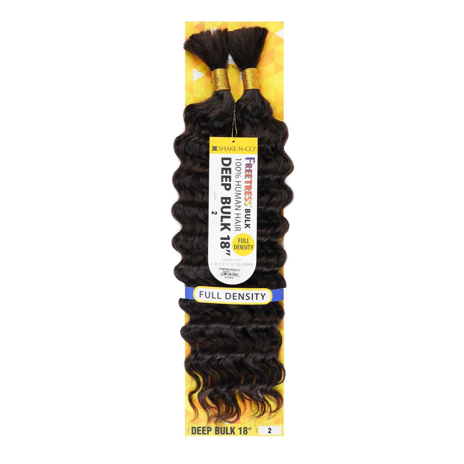 FREE TRESS FreeTress Human Hair Braids Deep Bulk 18\" (pack of 1, 2)