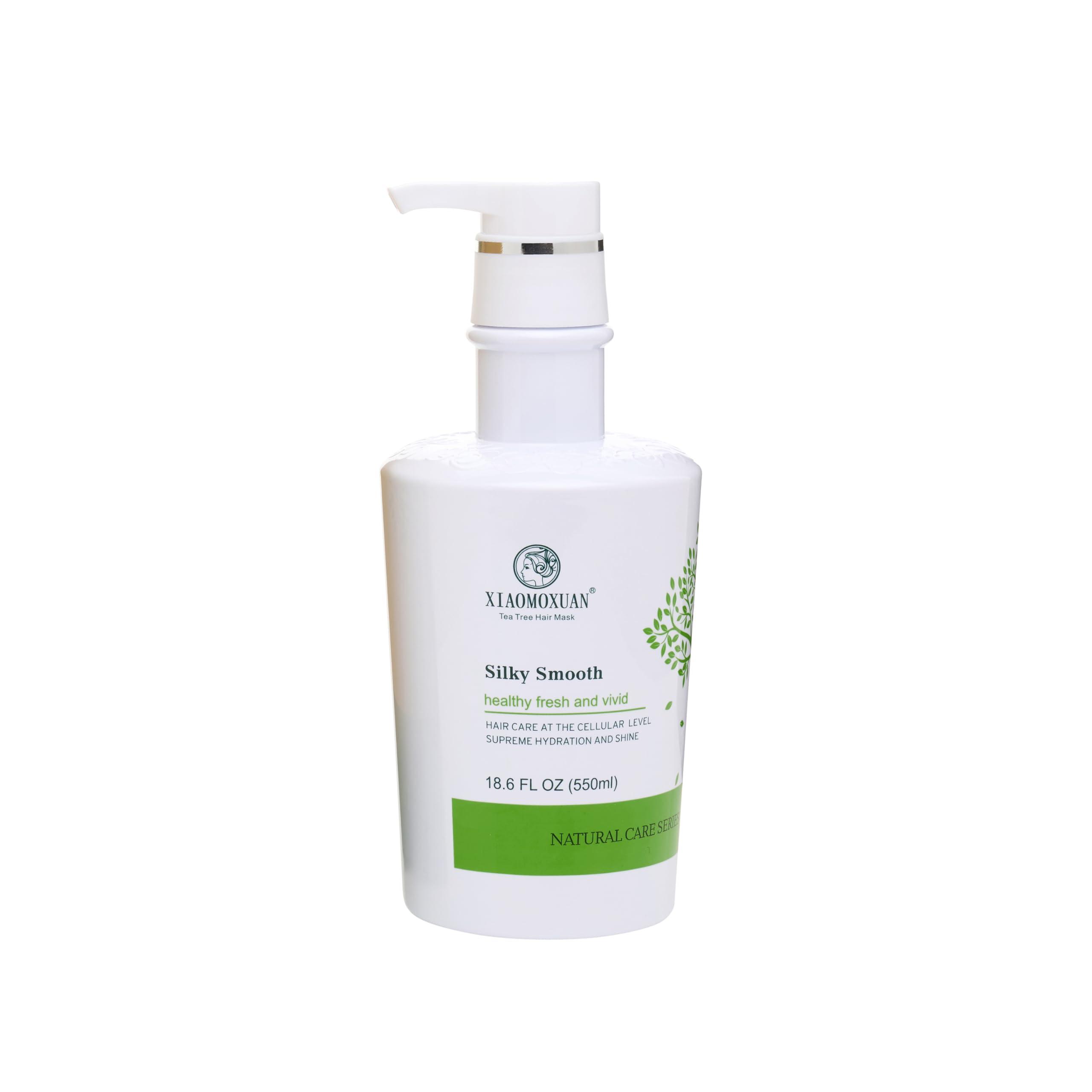 Xiaomoxuan Xiaomoxuan Moisturizing Hair Mask Silky Smooth - Natural Tea Tree Oil Hair and Scalp Nourishing - Deep Hydrating for Dry Hair Breakage and Split Ends Repair - Vitamin Hair Mask Frizz Treatment