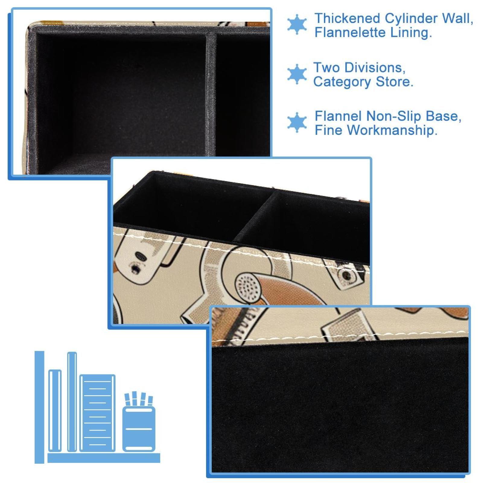 FNETJXF FNETJXF Office Organization, Make Up Brush Holder Organizer, Pencil Organizer, Movies Tool Pattern Retro, Office Supplies Desktop Organizer