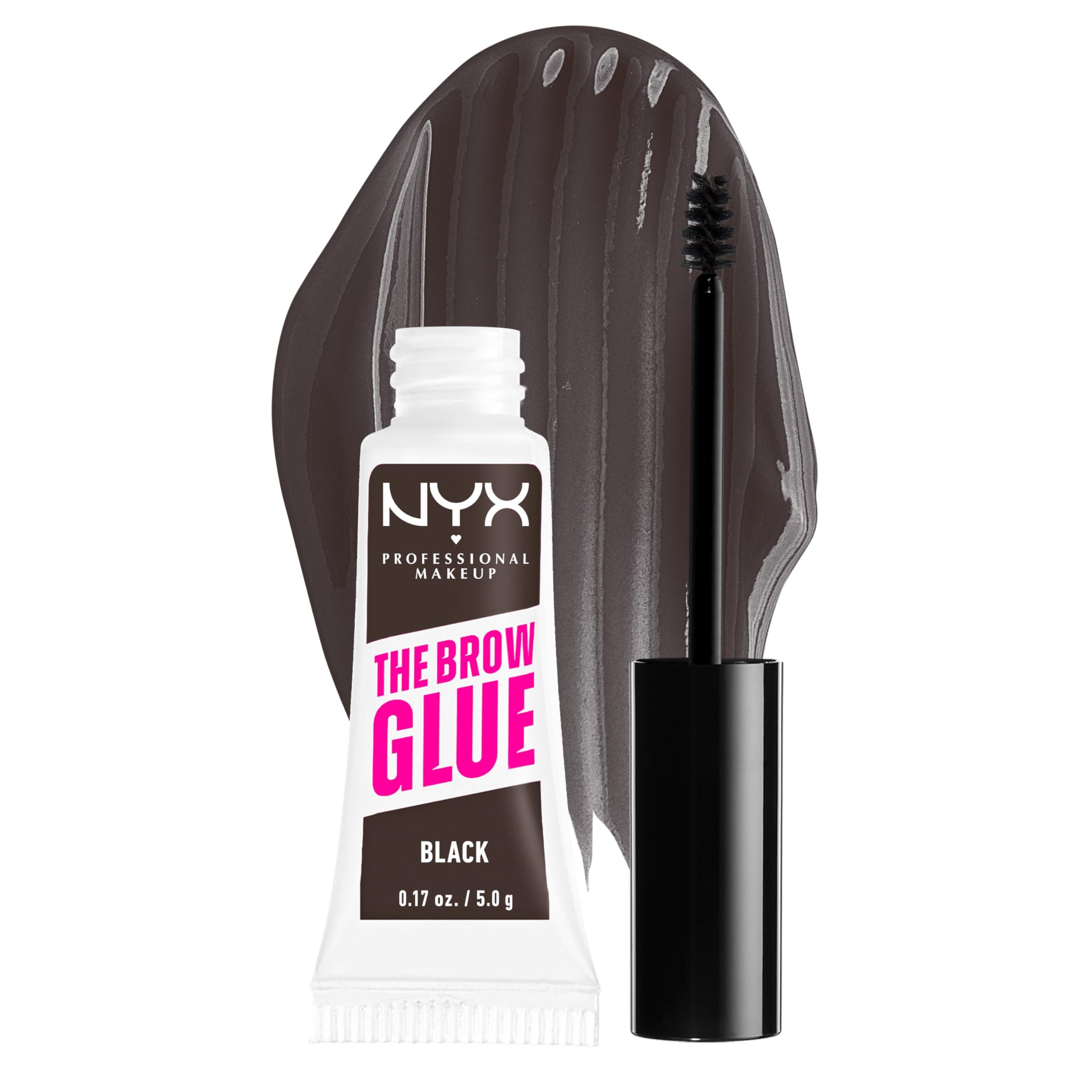 NYX PROFESSIONAL MAKEUP NYX PROFESSIONAL MAKEUP The Brow Glue Extreme Hold Tinted Eyebrow Gel Bundle - Black and Dark Brown