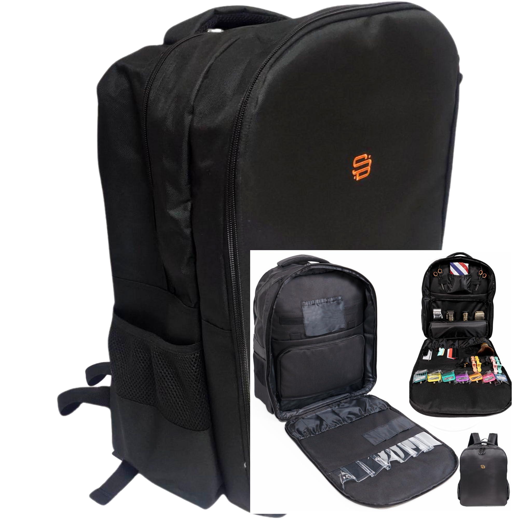 Smart Barber Smart Barber XL Barber Bag & Barber Backpack for Clippers, Tools & Supplies  Padded Tool Compartment, Durable, Easy-Clean, Water-Resistant Case for Traveling Stylists & Groomers
