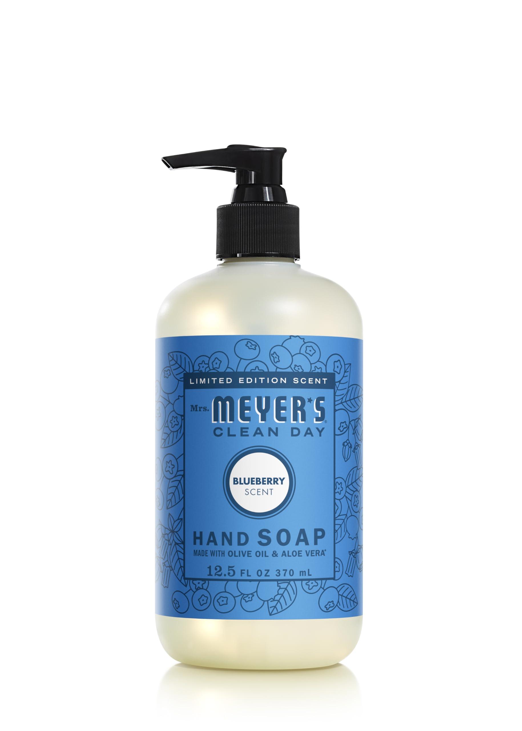 MRS. MEYER'S CLEAN DAY MRS. MEYER'S CLEAN DAY Liquid Hand Soap, Blueberry Scent, 12.5 Ounce Bottle