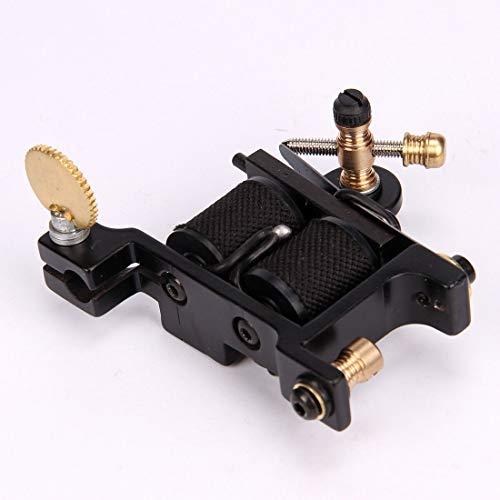 TAONE Professional Tattoo Coil Mahine Handmade Wire Cutting Iron Tattoo Machine Gun 10 Wrap Coils 28mm Frame Liner Shader Custom Carbon Steel for Tattooist (Shader)