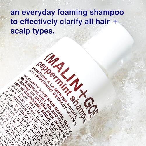 MALIN+GOETZ Malin + Goetz Peppermint Shampoo, 16 Fl. Oz. - Men & Women Clarifying Shampoo, Natural Hair Shampoo to Cleanse & Hydrate, Scalp Shampoo Treatment for All Hair Types, Vegan & Cruelty-Free