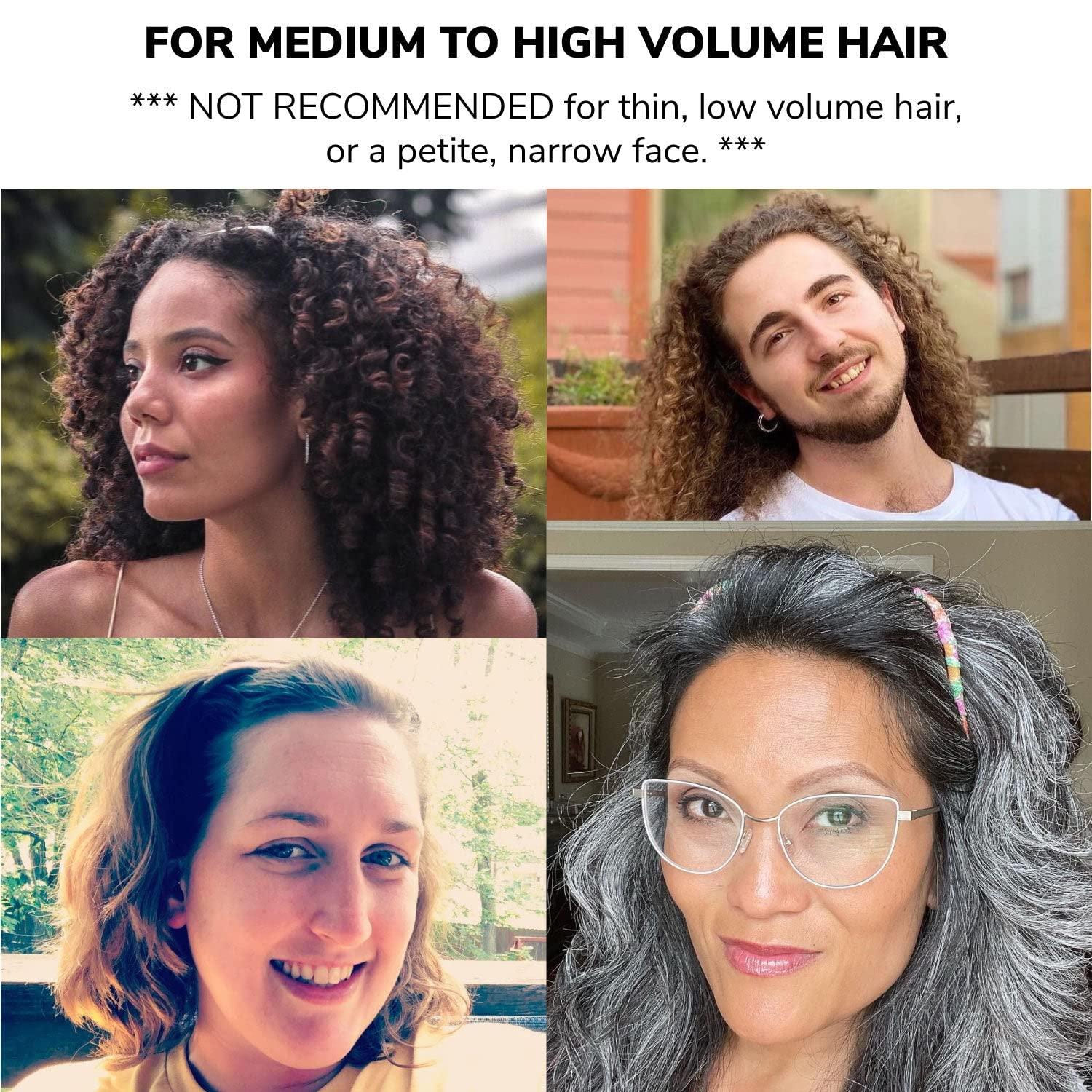 Zazzy Bandz Zazzy Bandz - Curly Thick Hair - Large Headband - Hand-Wrapped Solids (Relaxed, Red)