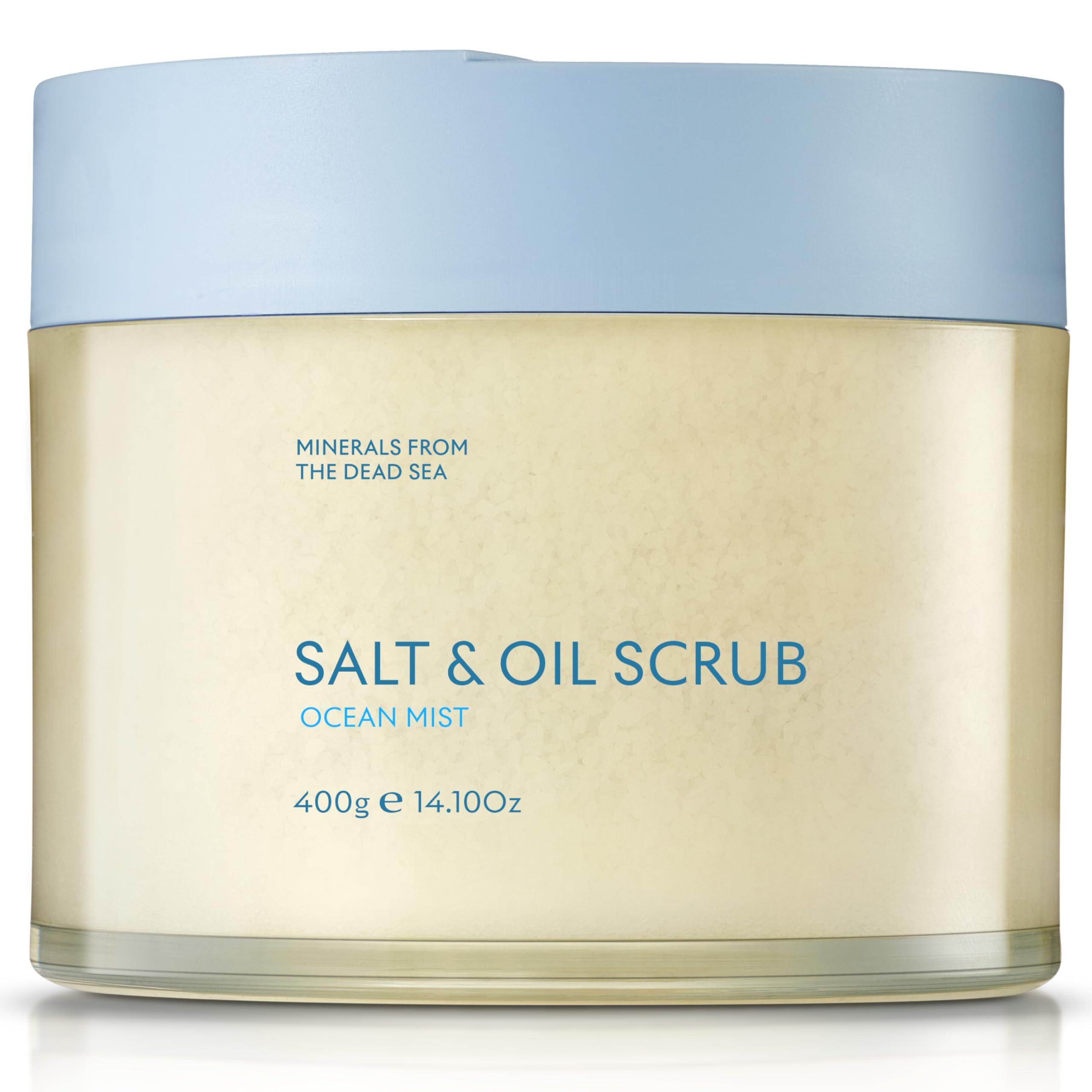 SEACRET SEACRET Body Scrub - Salt & Oil Body Exfoliator with Dead Sea Minerals and Essential Oils, Ocean Mist Scent 14.1 FL.OZ.