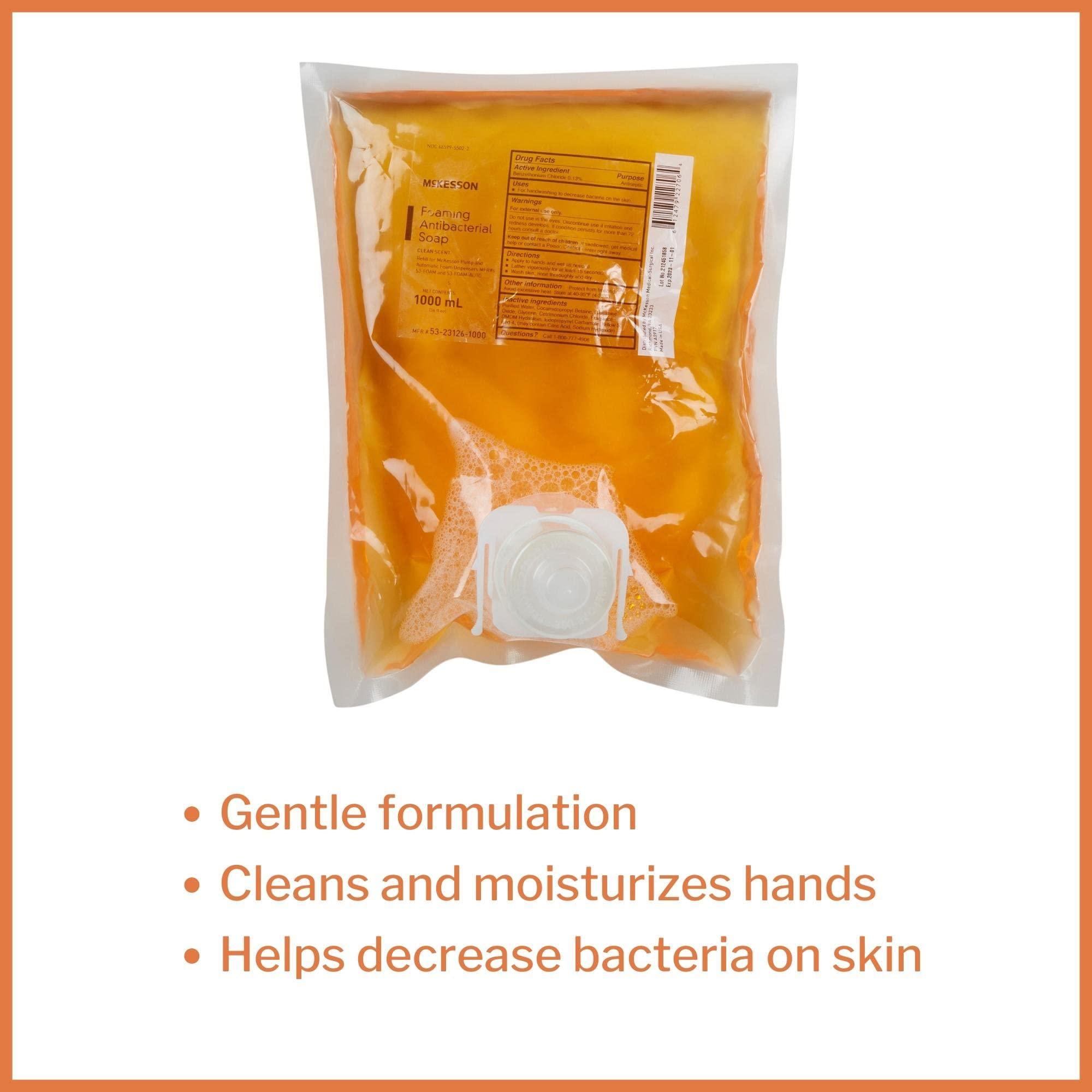 McKesson McKesson Foaming Hand Soap Refill, 1000 mL [Pack of 1] Foaming Dispenser Refill, Clean Scent