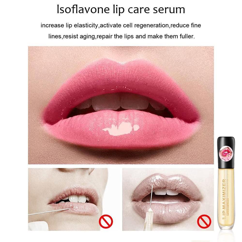 Hhkuize Cozzo Lip Plumper,Cozzo Vitamin E Lip Plumping Serum, Lip Plumper Lip Gloss,Lip Maximizer Hyaluronic Lip Plumper,Instant Lip Filler,Plumping Lip Oil Lip Enhancer Plumper Lip Care Serum (1pcs)
