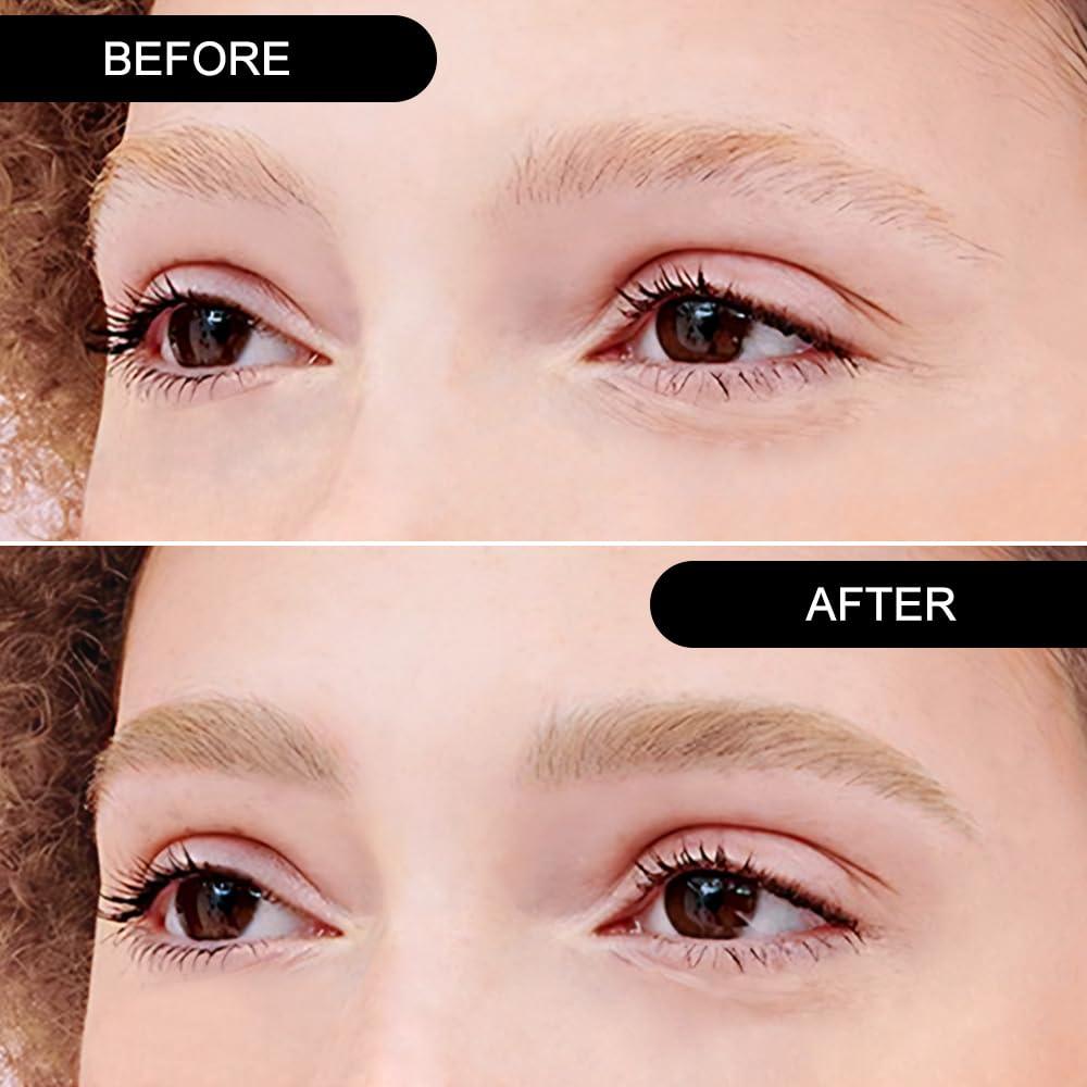 CAKAILA Eyebrow Powder Light Brown Kit,Eye Brow Powder for Women Long-Lasting Waterproof Two Colors Brow Filler Get Full Defined Natural Brows,Eyebrow Contour Palette with Double-ended Eyebrow Brush