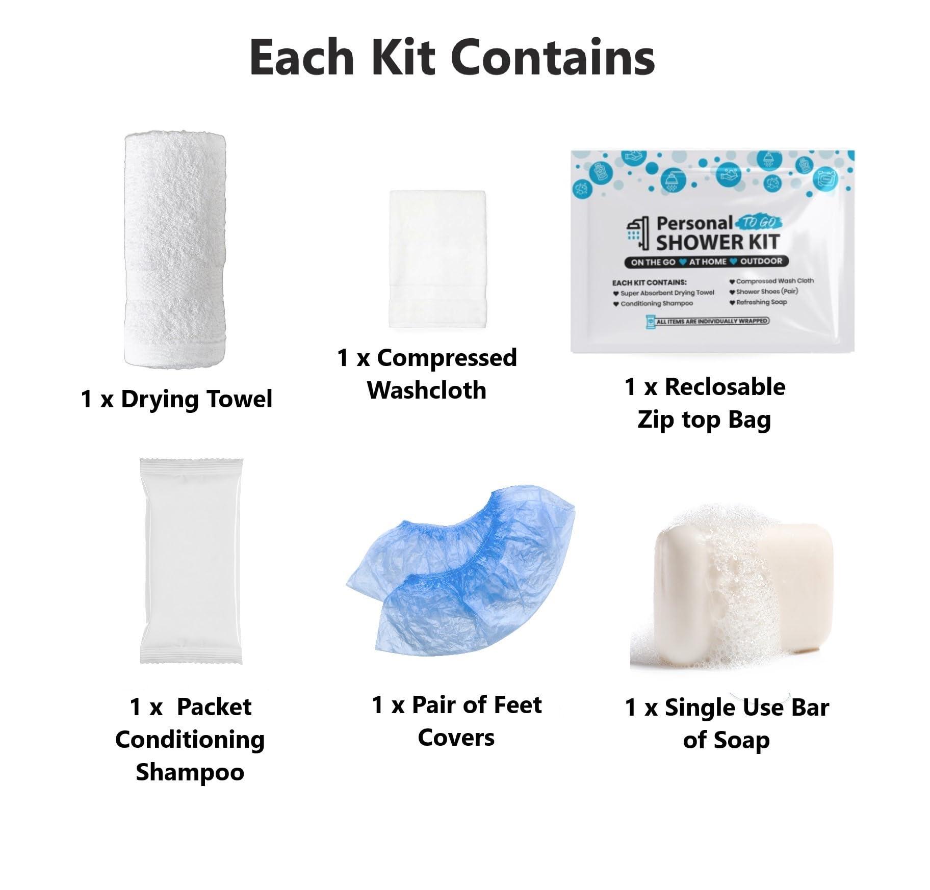 pH Advantage pH Advantage Compact Personal Shower Kit To-Go Your Hygiene Companion for Travel, Gym, and Outdoor Adventures (5), Blue