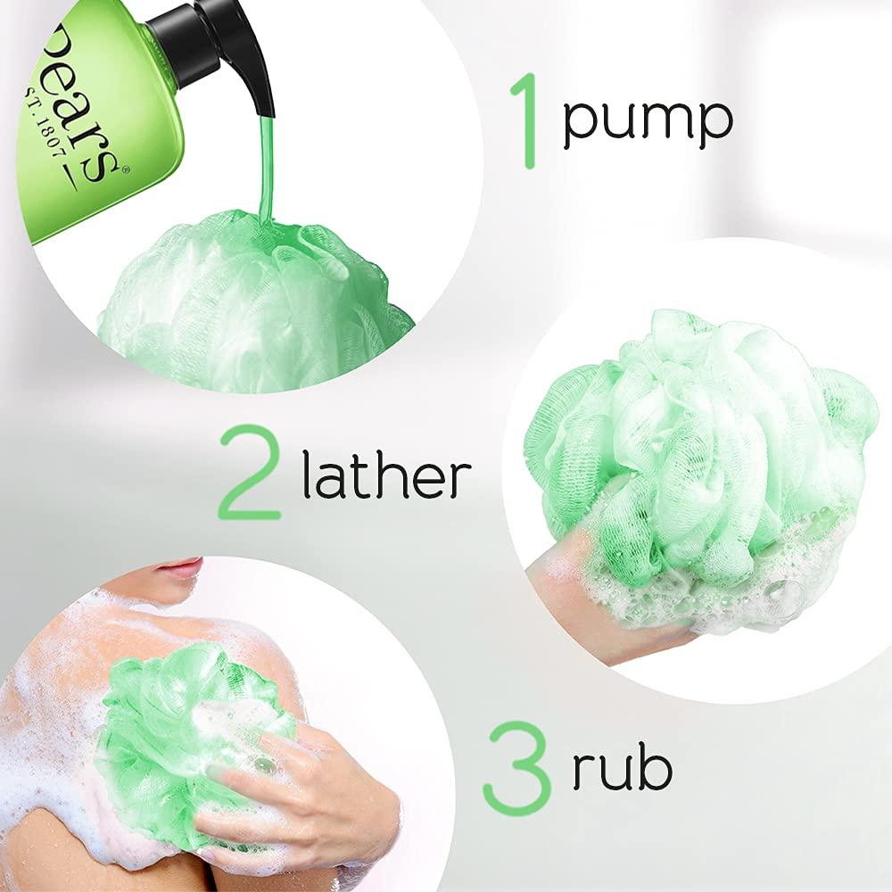 PEARS DOPICT Pears Pure & Gentle Shower Gel, Body Wash with Oil Clear Formula for Removing Excess Oil with Lemon Flower Extracts, 100% Soap Free, Imported, 500 ml