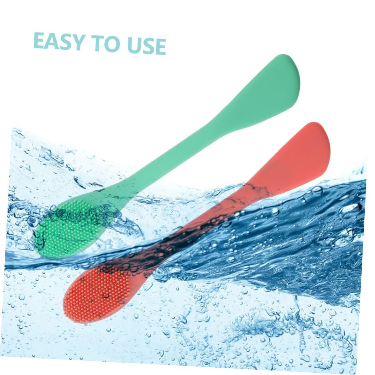 HONMEET HONMEET 2pcs Dual Sided Facial Cleansing Brush Set Gentle Face Wash Tool for Deep Cleaning Makeup Removal & Massage Includes 1 Pine & 1 Brush