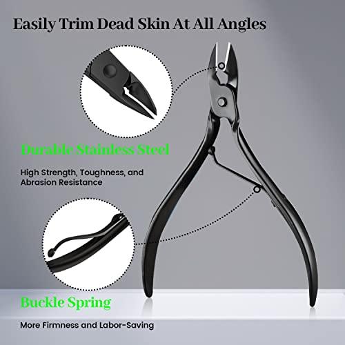 UMEINAC TECH Manicure Set Manicure Kit Nail Grooming Kit for Men Women, 21 in 1 Pedicure Set Professional Nail Clipper Set Nail Care Tools Kit for Travel- Black