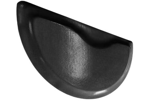 Rhino Mats Rhino Mats-Rhino Hide Salon Mat 3\' x 4\' in Semi-Circle and Rectangle, 1/2\'\' and 7/8\'\' Thick (Black 1/2\'\' Thick, Semi Circle)