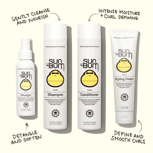 Sun Bum Sun Bum Curls Styling Cream | Vegan and Cruelty Free Moisturizing Hair Treatment for Wavy and Curly Hair | 5 oz
