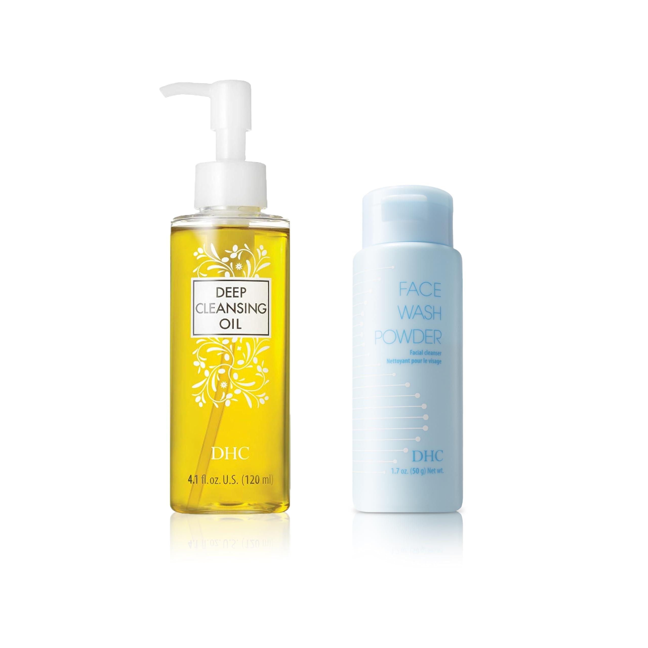 DHC DHC Deep Cleansing Oil 4.1 Fl Oz. and Face Wash Powder 1.7 oz. Net wt.