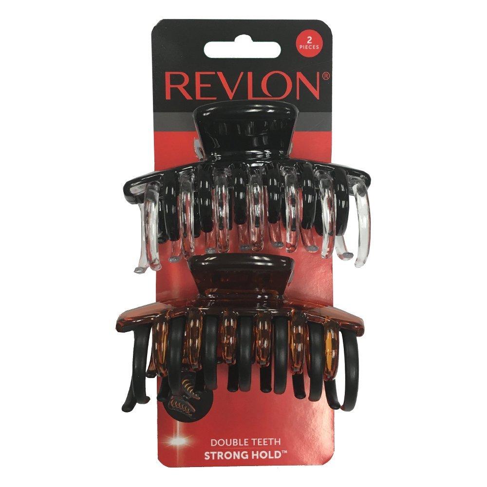 REVLON REVLON Detangle & Smooth Cushion Hair Brush and Claw Clips (2 Count)