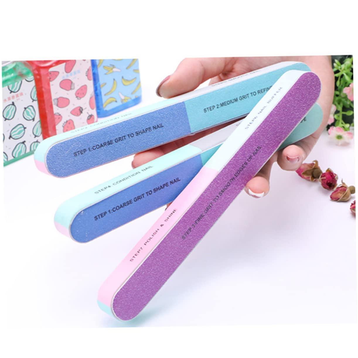 Housoutil Housoutil Sets Professional Nail File and Buffer Set Manicure Buffer for Toe Finger Nails Pcs