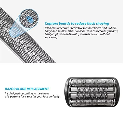 Gxcdizx 92B 92S 92M Electric Shaver Head Replacement for all Braun 9 Series Razors, Including 9290cc 9291cc 9370cc 9296cc etc. (Black)