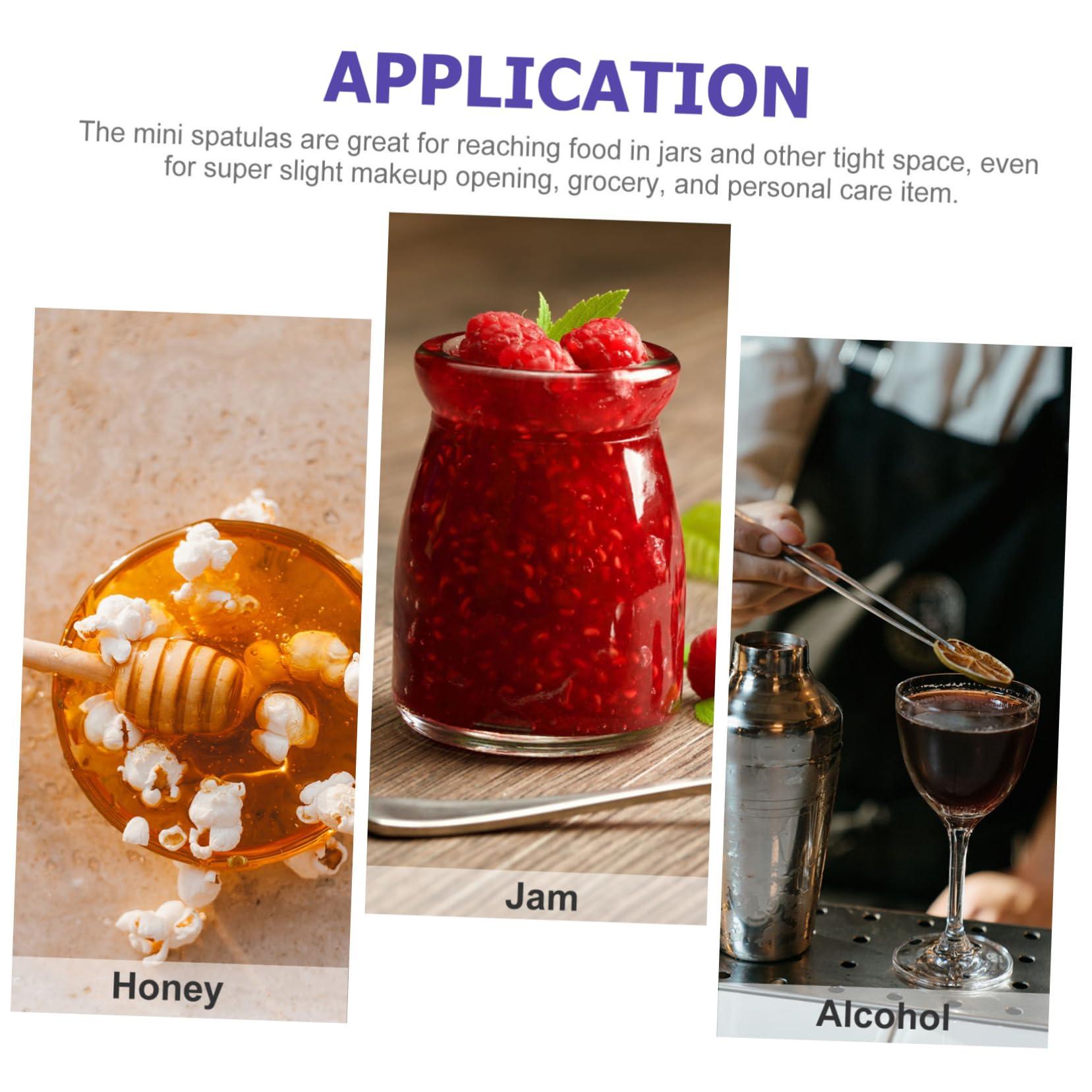 NOLITOY NOLITOY 3pcs Small Tip Scraper Makeup Spatula Double Ended Scraper Rugables Makeup Scraper Double-ended Scraper Skincare Cosmetic Spatulas Mini Reusable Beauty Spatula Violet