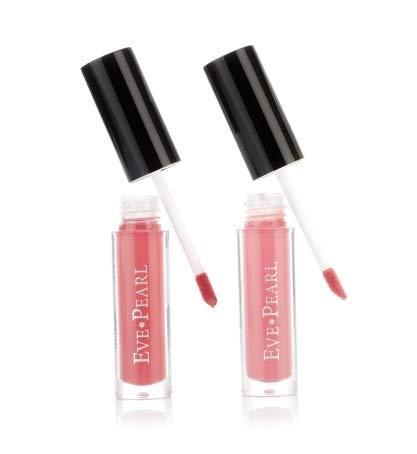 EVE PEARL EVE PEARL Liquid Lipstick Duo Rich Pigment Daily Lip Care Vitamin E Moisturizing Lip Color Set Makeup Kit