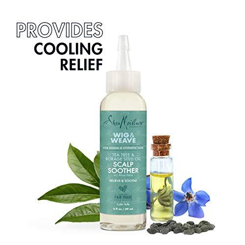 SheaMoisture SheaMoisture Scalp Soother Oil Serum for Wig and Weave Tea Tree and Borage Seed Oil Paraben Free Scalp Treatment, 2 Ounce