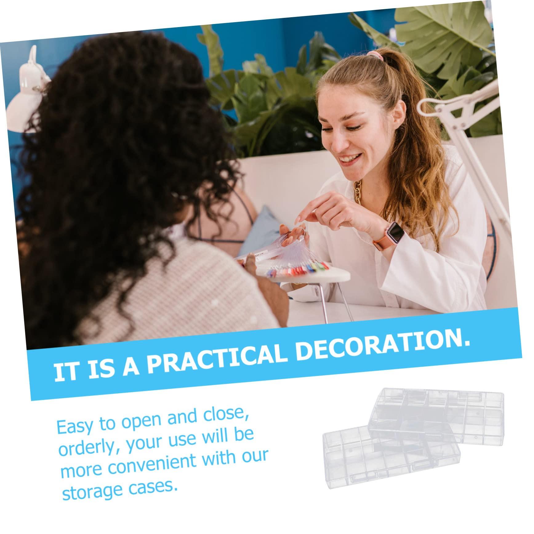 Mikinona Mikinona Pcs Nail Boxes for Press Ons Fake Nails Tech Case Organizer Pp Material Storage Box for Art