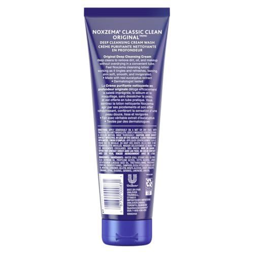 Noxzema Noxzema Deep Cleansing Cream For healthy-looking and soft skin Original Face Cleanser Face Wash Removes Dirt, Makeup and Oil 8oz 6 Count