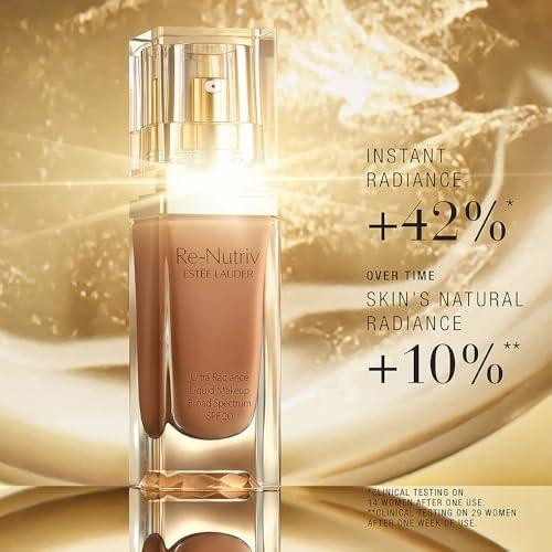 Este Lauder Este Lauder Re-Nutriv Ultra Radiance Liquid Foundation SPF 20 | Luxurious, Hydrating, Long-Wearing, 1 Fl Oz, 3N2 Wheat