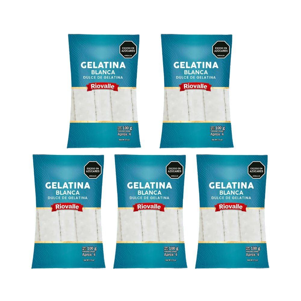 RUUFE Gelatina Blanca Riovalle 100gr y Gelatina Negra La Gustosa 340gr (10 Pack) Gelatina con colageno, gelatina negra, gelatina de pata de vaca blanca colombiana,gelatina de pata negra colombiana