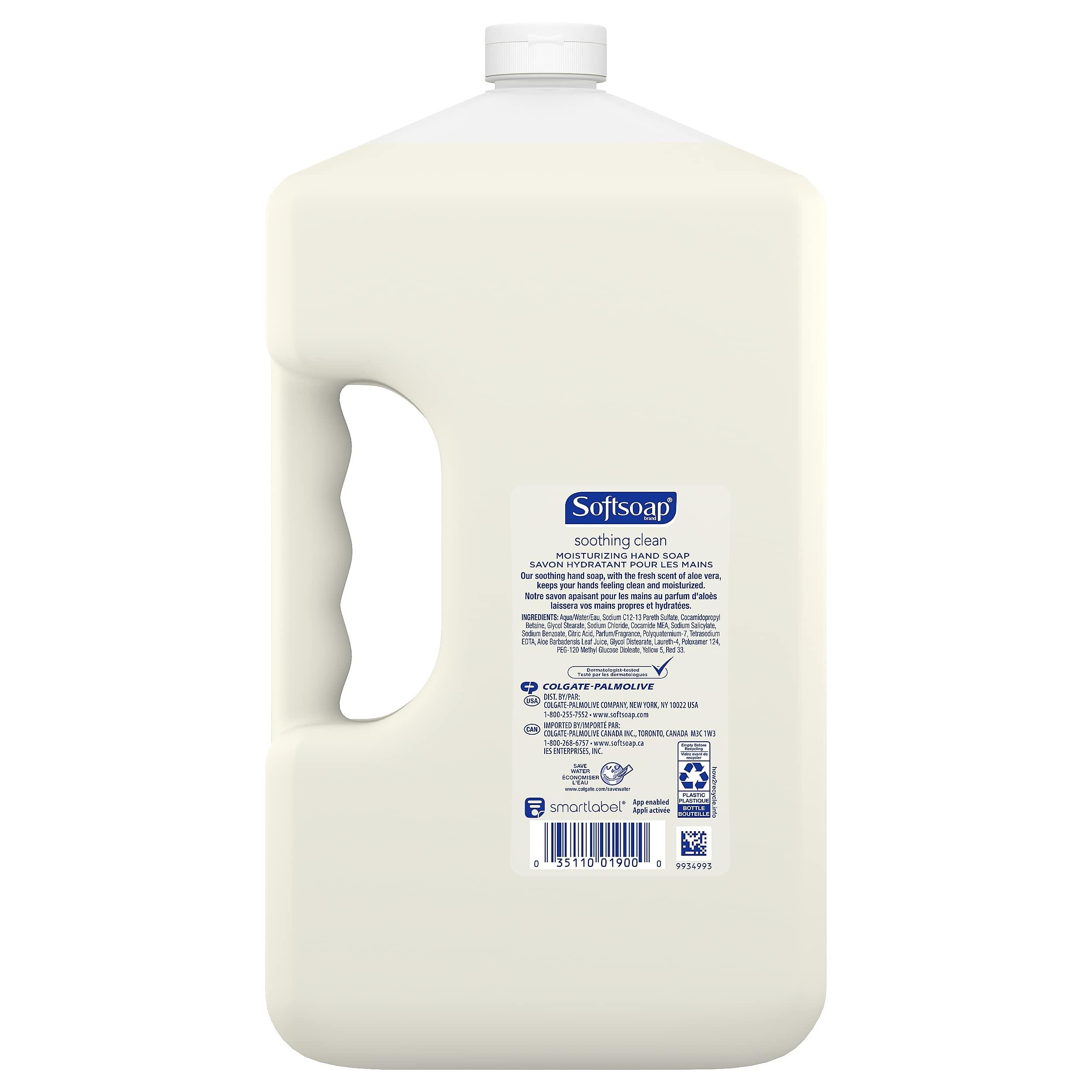 Softsoap Softsoap Soothing Clean Liquid Hand Soap Refill, Aloe Vera Scent, 1 Gallon (201900) (792739)