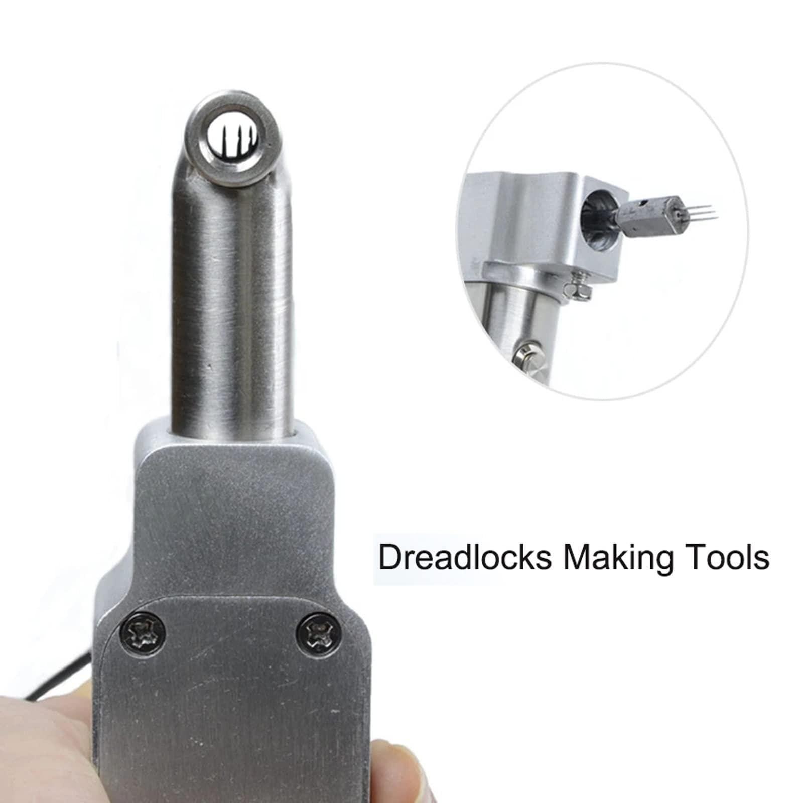 ELOMAS Dreadlocks Machine,Instant Dreadlock Machine for Locs Electric Handheld Portable Dreadlock Maker Crochet Machine,Automatic Dreadlock Machine Quick and Easy DIY Dreadlocks Braiding Hair Extensions,16mm