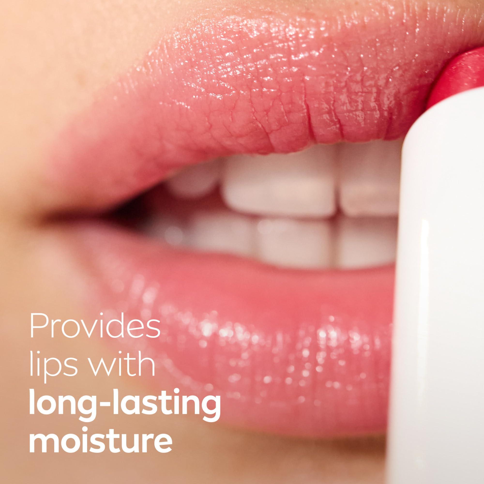 NIVEA NIVEA Shimmer Lip Care, Shimmer Lip Balm with Shea Butter, Nourishing Oils and Vitamin C & E, 3-in-1 Moisture, Repair (for Dry Lips) and Shimmer, 0.17 Oz Stick