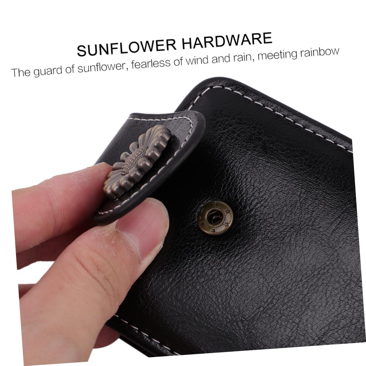 SOESFOUFU SOESFOUFU Leather Makeup Case Mirror Portable Travel Lipstick Pounch Holder for Women