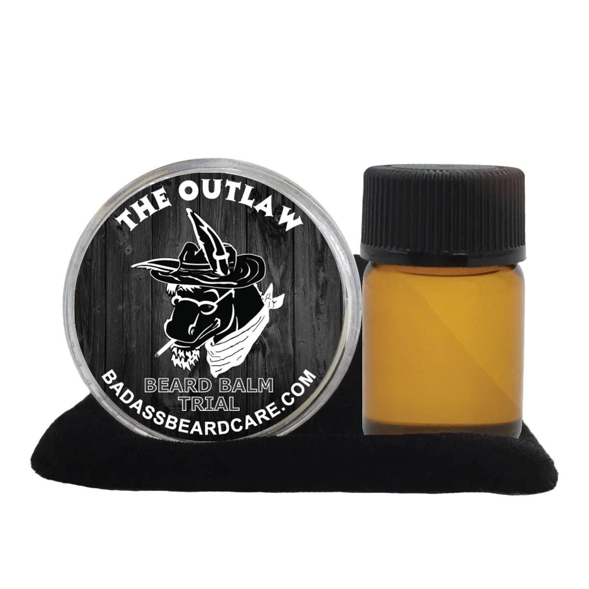 Badass Beard Care Badass Beard Care Beard Oil and Balm Trial Pack For Men - The Outlaw Scent - Natural Ingredients, Keeps Beard and Mustache Full, Reduce Itchy, Flaky Skin, Promote Healthy Growth