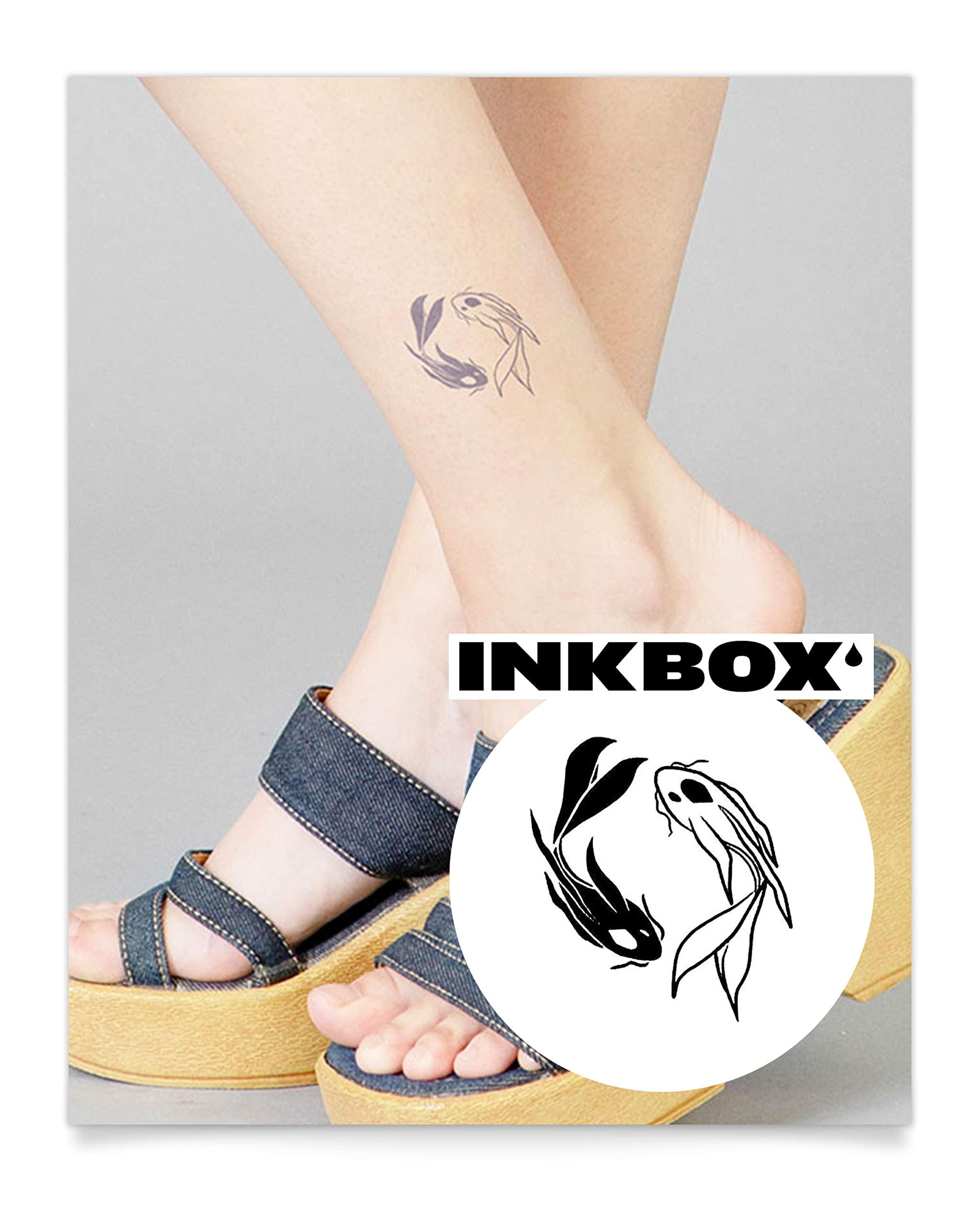 inkbox Inkbox Temporary Tattoos, Semi-Permanent Tattoo, One Premium Easy Long Lasting, Water-Resistant Temp Tattoo with For Now Ink - Lasts 1-2 Weeks, Perfect Balance, 2 x 2 in