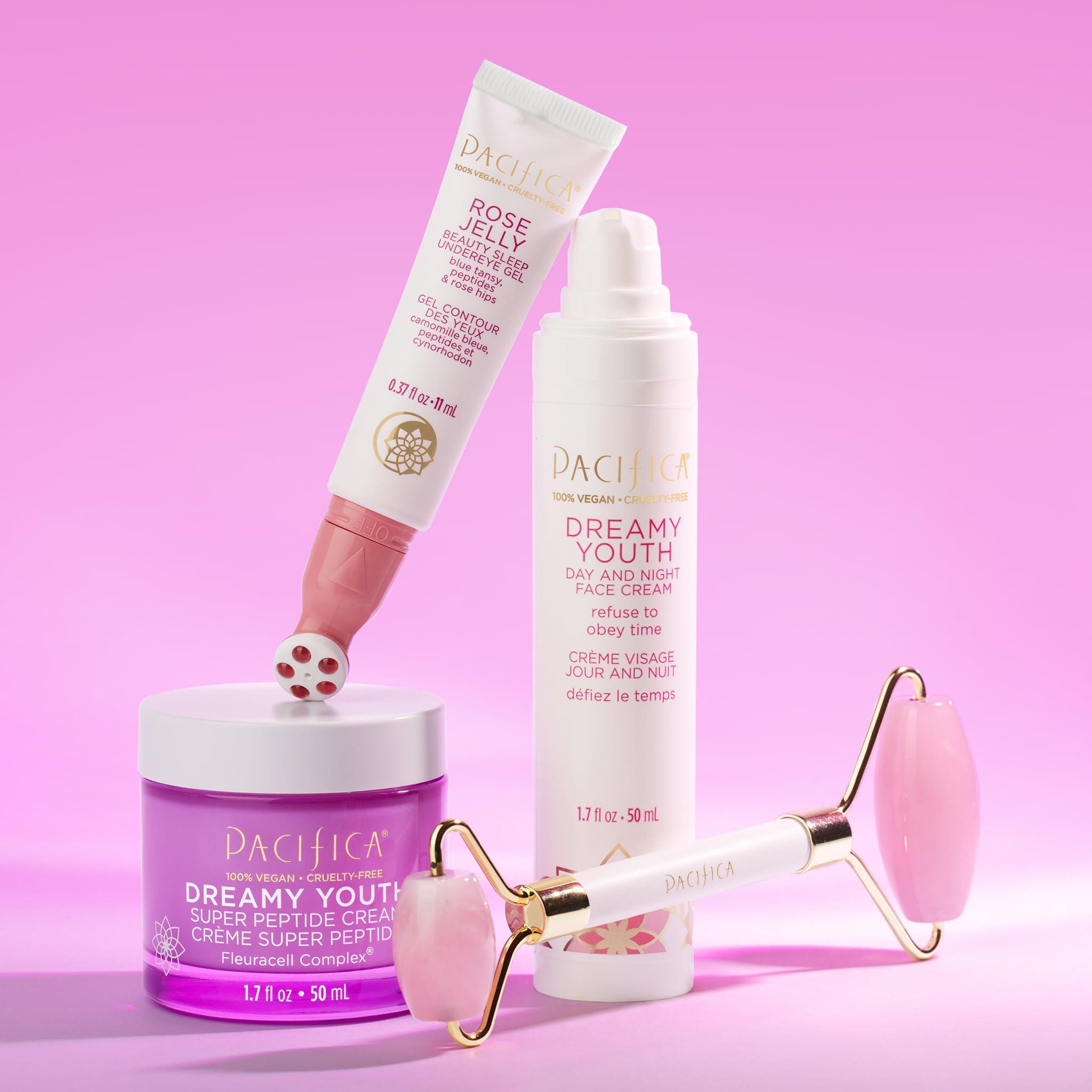 Pacifica Pacifica Dreamy Youth Super Peptide Cream Daily Anti-Aging Moisturizer with Concentrated Peptides & Floral Stem Cells, Hydrating Face Cream for Fine Lines & Wrinkles, Rejuvenates & Restores, Vegan