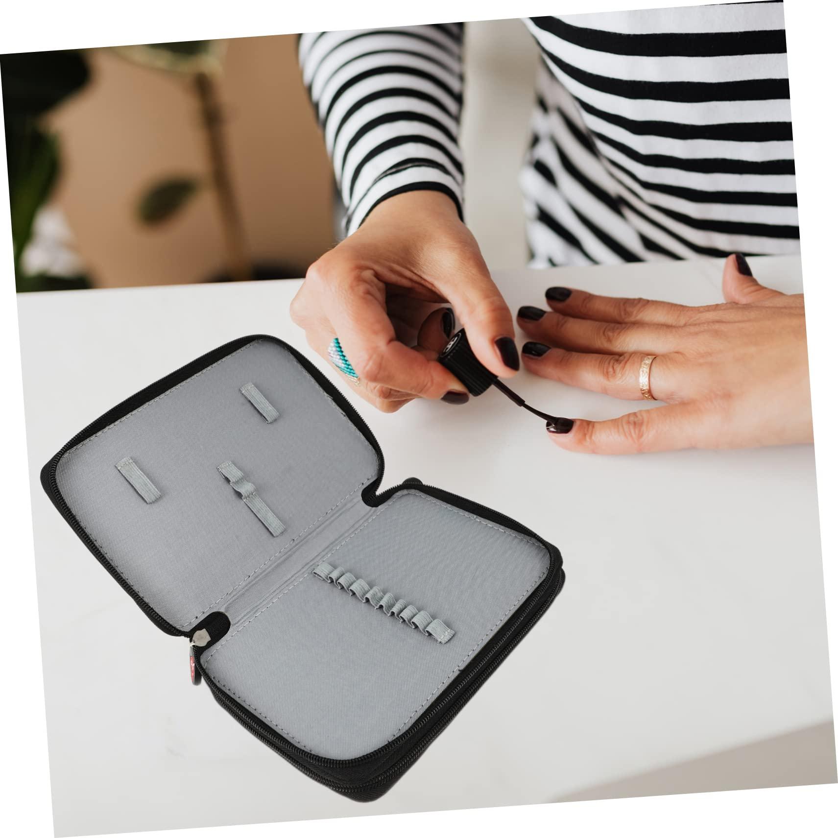 Mikinona Mikinona Nail Brush Organizer Manicure Tool Case Travel Bag Nail Art Brush Pouch Brush Holder for Manicure Storage Pouch for Nail Pen Holder