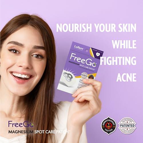 FreeGo Deep Blemish Microdarts | Pimple Patch | Cystic Acne | Fast-Acting | Quick Calming | 99.9% Pure Magnesium | Madecassic Acid | Tea Tree | Eucalyptus Leaf | Hydrocolloid Spot Care