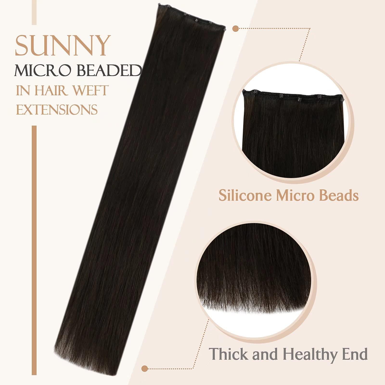 Sunny Hair Sunny Hair Beaded Weft Hair Extensions Human Hair #p8a60-16 Bundle with #2-22inch Popular Products Chosen by More People