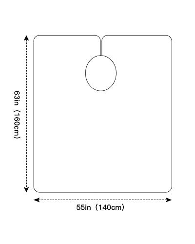 Double Love St. Patrick's Day Barber Cape - Salon Hair Cutting Cape for Women,Men,Kids,Adults,Green Shamrock Farmhouse Plaid Eucalyptus Haircut Cape with Elastic Neckline Hairdressing Stylist Cape Gown