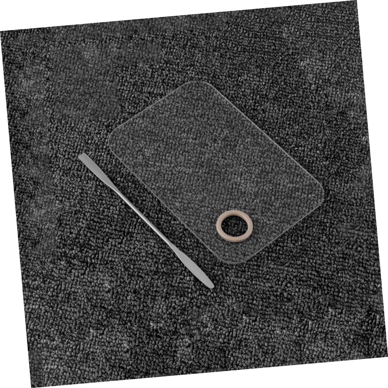 VINTORKY VINTORKY 2 Sets Beauty Palette Cosmetic Mixing Plate Makeup Artist Tool Mixing Palette Cosmetic Spatula Makeup Palette Makeup Hand Mixing Tray Makeup Plate Kit Artist Mixing White Acrylic