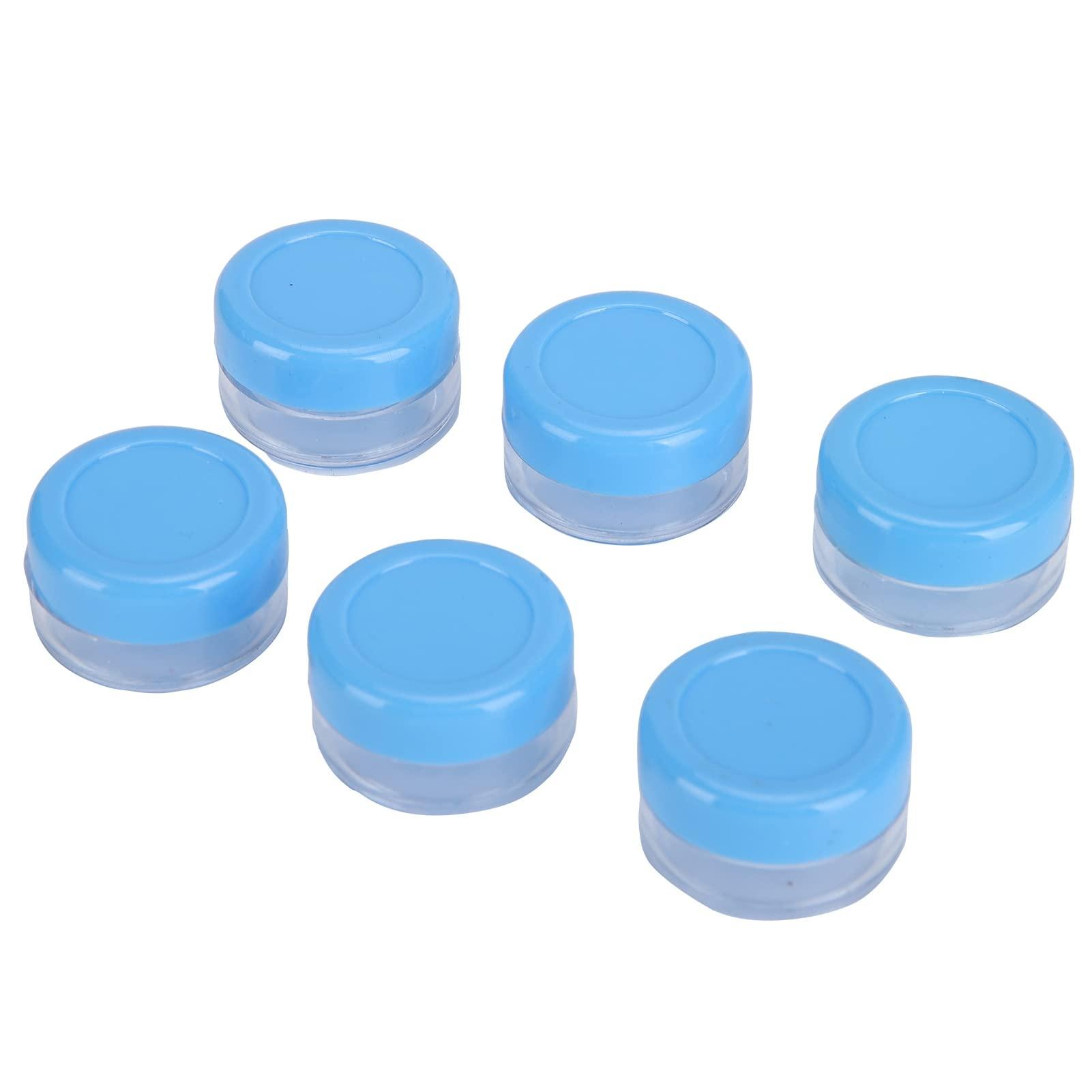 VINGVO Small Plastic Containers, Sample Containers 25pcs Plastic Empty Cream Container, Compact Round Small Cosmetic Jar, Portable Powder Bottle Lotion Container with Good Heat