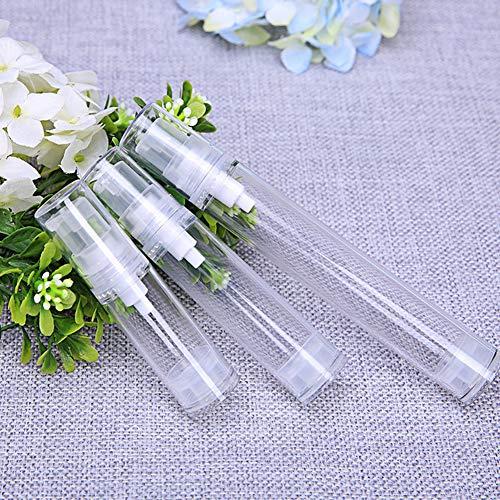 erioctry erioctry 5ML Airless Pump Bottle-Empty Refillable Clear Airless Vacuum Pump Cream Lotion Bottle Travel Bottles Toiletries Liquid Container for Cosmetic Make-up Pack of 6 (5ml)