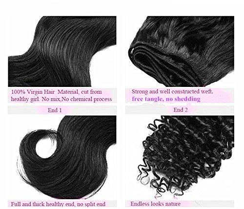 Junhair Junhair 5A Mongolian Virgin Human Hair Weave Kinky Straight 3pcs/lot 300gram Natural Colour