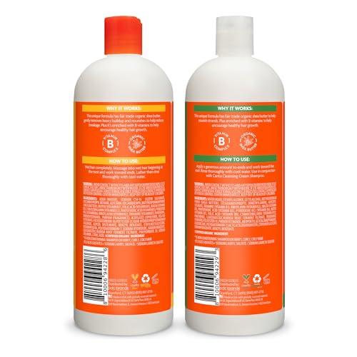 Cantu Cantu Shampoo & Conditioner with Shea Butter for Natural Hair, 1L (Pack of 2)