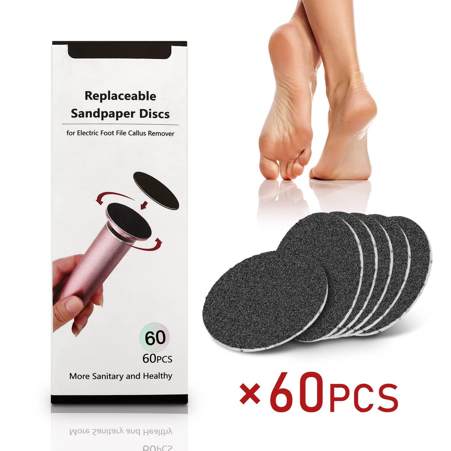 Dr.Pedi Dr.Pedi 60pcs 80 Grit Coarse Sand Replacement Sandpaper Electric Foot Callus Remover Feet Discs Professional Pedicure Foot File for Women Men Dead Dry Hard Skin Calluses