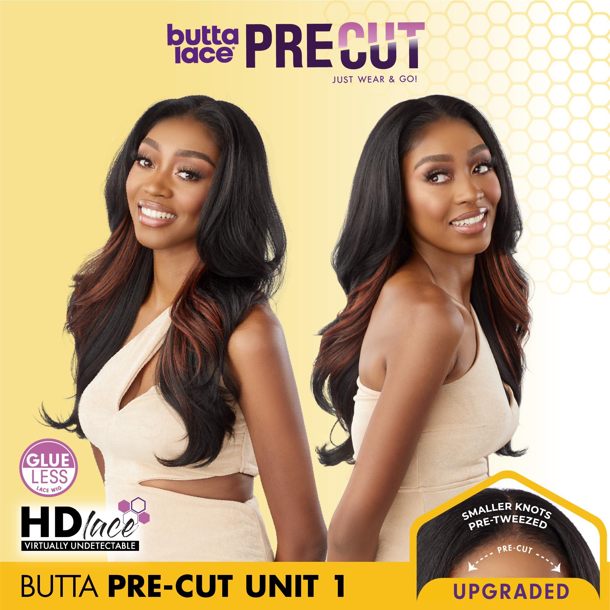 Sensationnel Sensationnel Butta lace precut wigs - unit 1 glueless extra wide 5 inch deep parting synthetic pre tweezed smaller knot hairline (SH/HONEY)