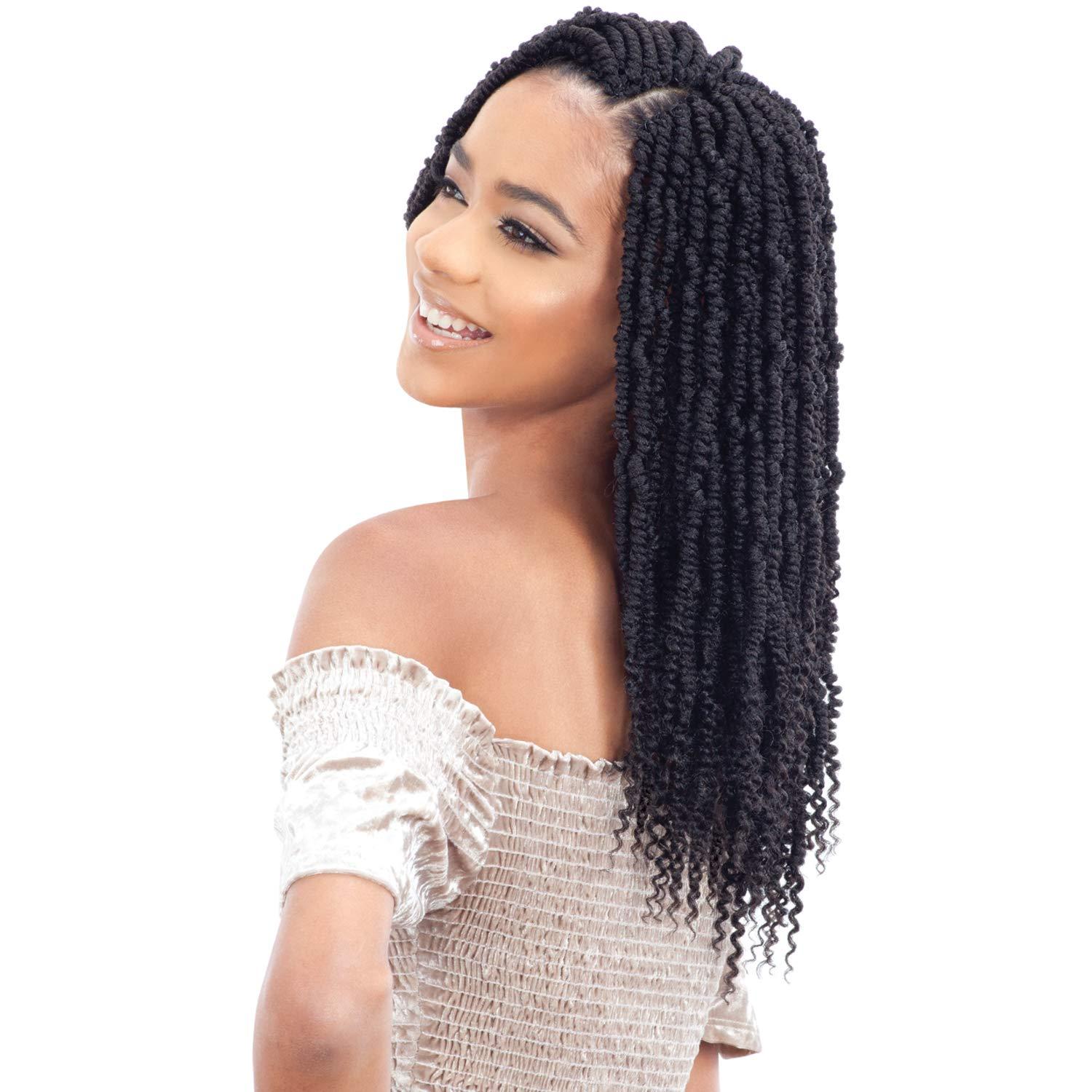 Glance MULTI PACK DEALS! Model Model Synthetic Hair Crochet Braids Glance 2X Bomb Twist 14\" (1-PACK, 613)