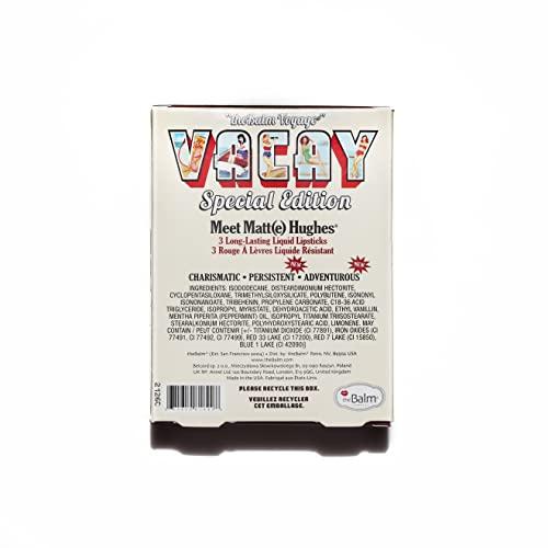 theBalm the Balm Voyage Vacay Matte Lip Trio Special Edition for Women - 3 Pc 0.25oz Lipstick - Persistent, 0.25oz Lipstick - Charismatic, 0.25oz Lipstick - Adventurous